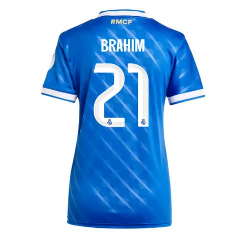 Stroje piłkarskie Real Madrid Brahim Diaz #21 Koszulka Trzeciej dla damskie 2025-26 Krótki Rękaw